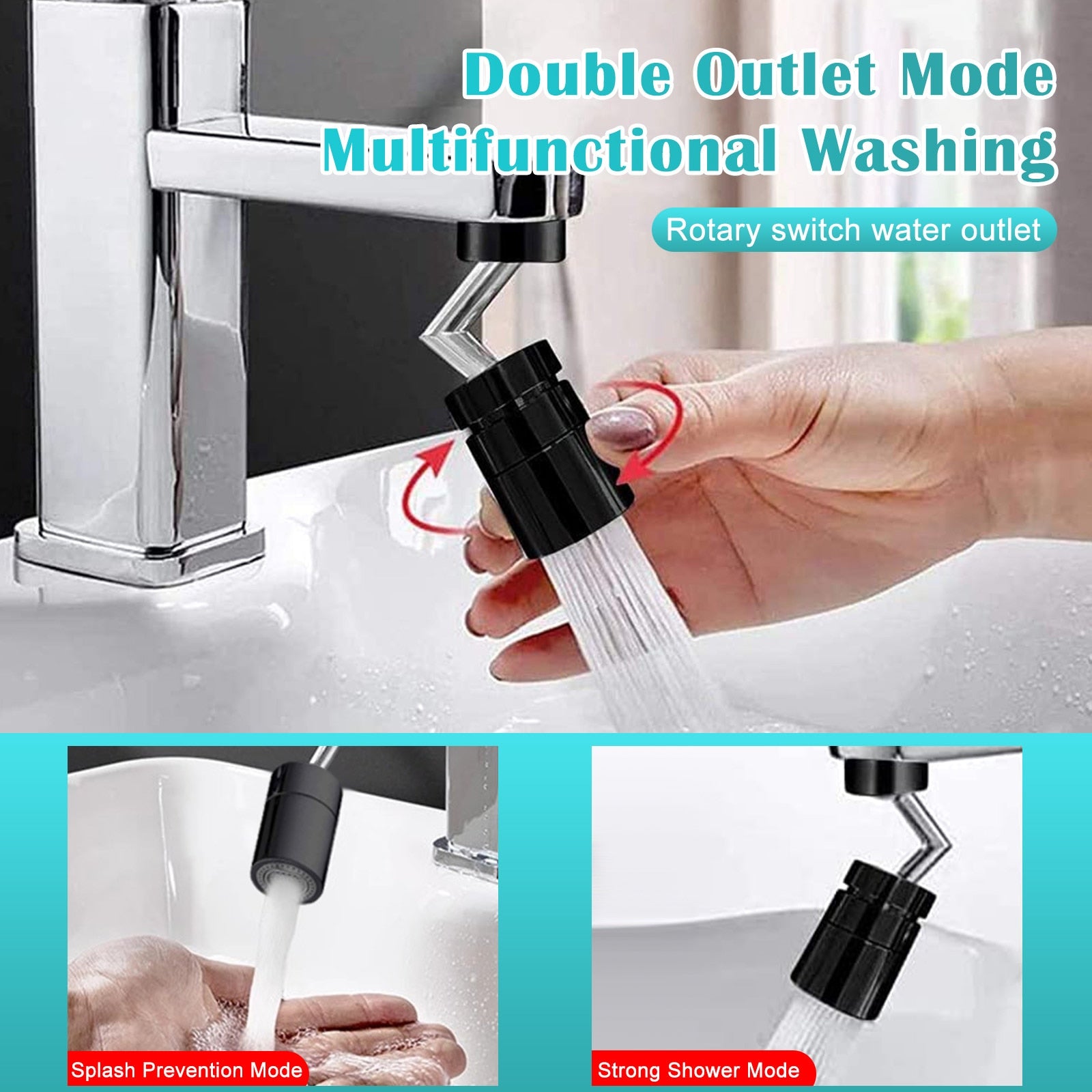 Universal Splash-Proof Swivel Water